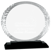 Accent Glass Award on Black Base — Shape and Size