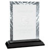 Accent Glass Award on Black Base — Shape and Size