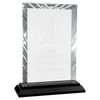 Accent Glass Award on Black Base — Shape and Size