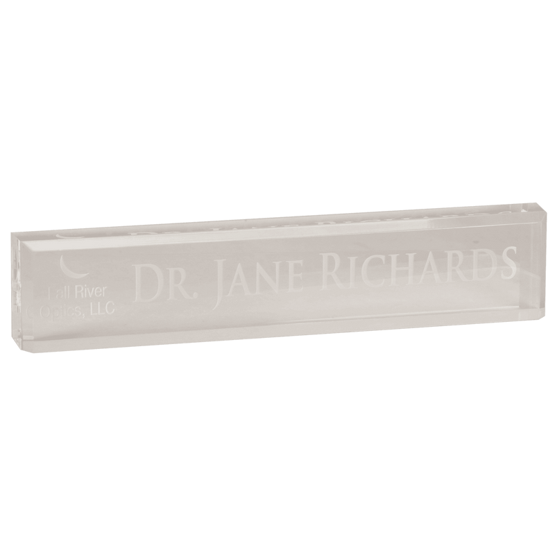 10" x 2" Acrylic Desk Wedge