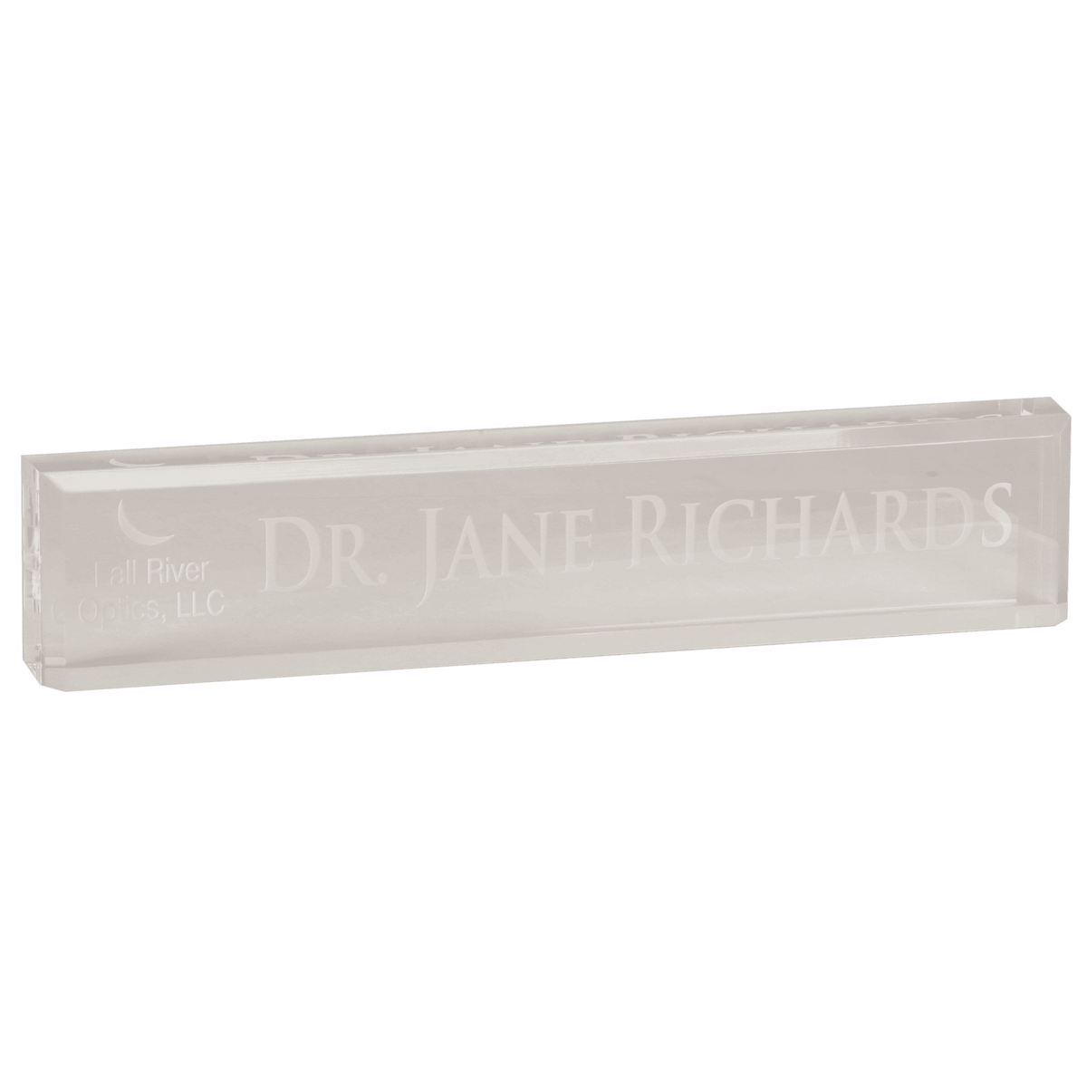 8" x 2" Acrylic Desk Wedge