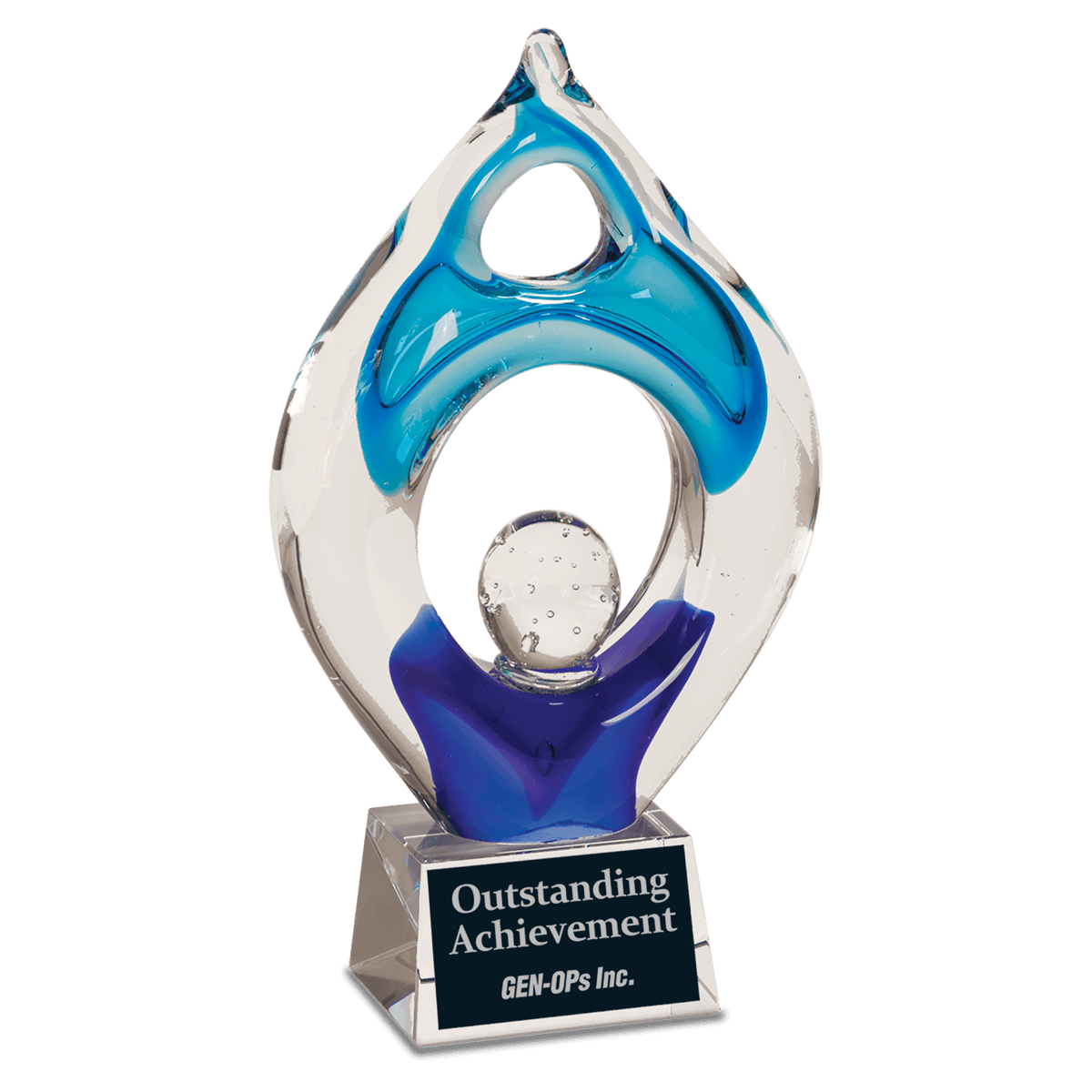 10 1/4" Winner Art Glass