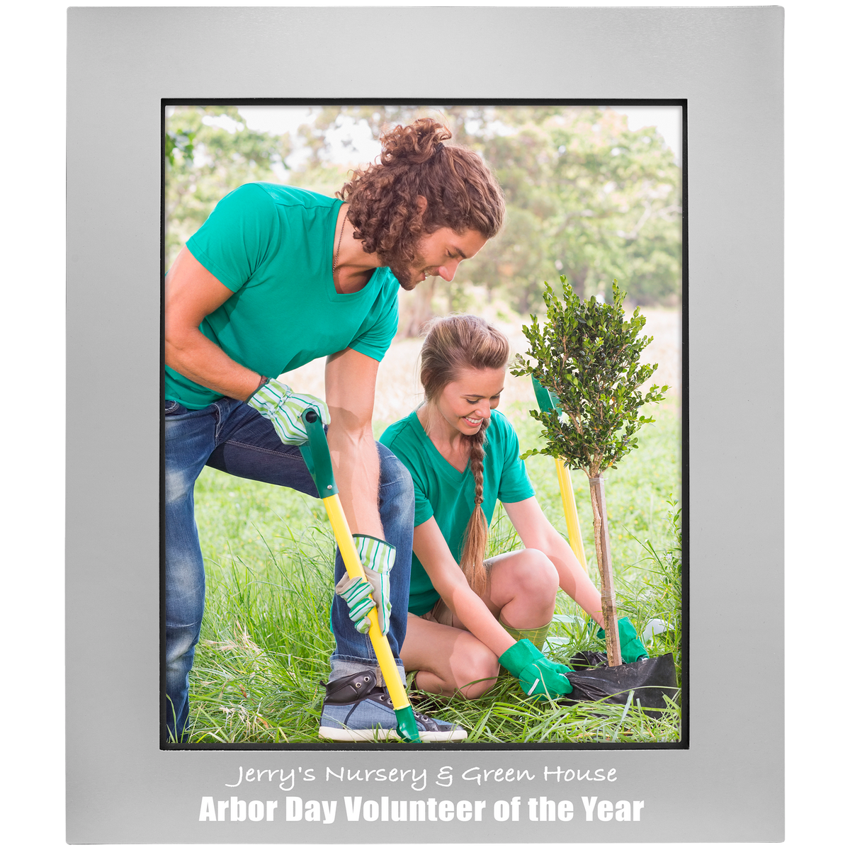 Gray Anodized Aluminum Photo Frame 8" x 10"
