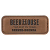 3 1/4" x 1 1/4" Personalized Leatherette Badge with Magnet