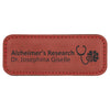 3 1/4" x 1 1/4" Personalized Leatherette Badge with Magnet