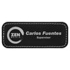 3 1/4" x 1 1/4" Personalized Leatherette Badge with Magnet