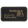3 1/4" x 1 3/4" Personalized Leatherette Badge with Magnet