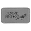 3 1/4" x 1 3/4" Personalized Leatherette Badge with Magnet