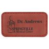 3 1/4" x 1 3/4" Personalized Leatherette Badge with Magnet