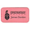 3 1/4" x 1 3/4" Personalized Leatherette Badge with Magnet