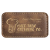 3 1/4" x 1 3/4" Personalized Leatherette Badge with Magnet