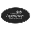 3" x 1 1/2" Personalized Leatherette Oval Badge with Frame