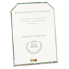 Clipped Corner CrystalEdge Glass Award