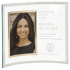 Jade Glass Crescent Picture Frame — Photo Size