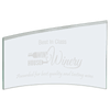 Jade Slanted Glass Crescent Award