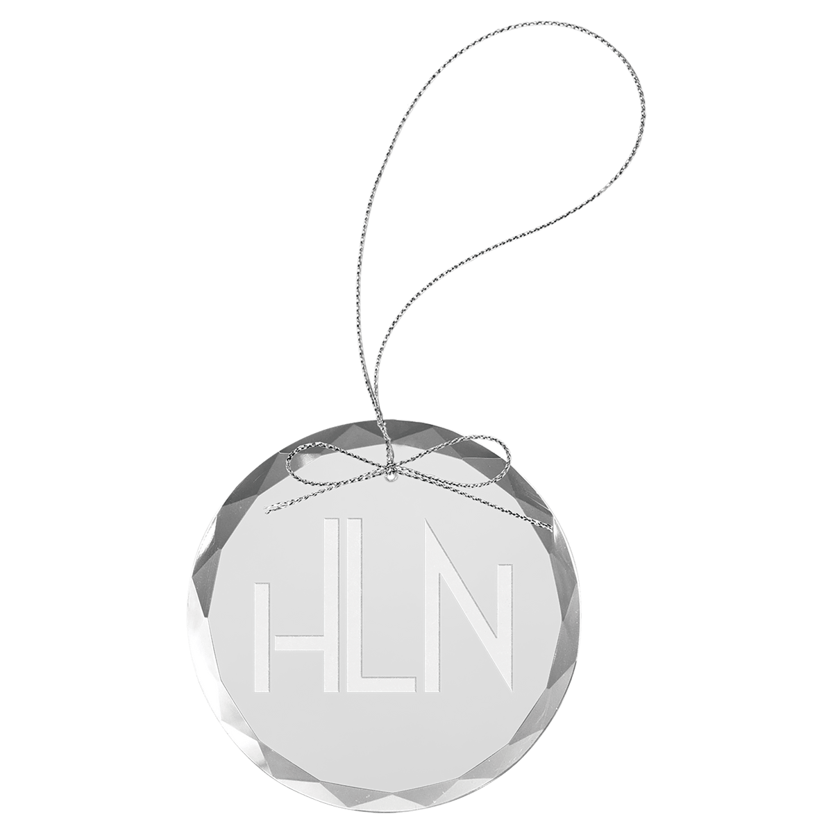 Clear Glass Ornaments — Round, Oval and Star