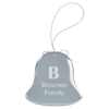 Clear Glass Ornaments — Bell and Heart