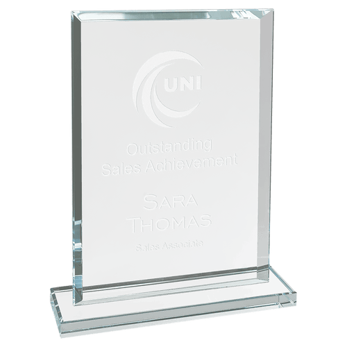 7" Rectangle Glass Award