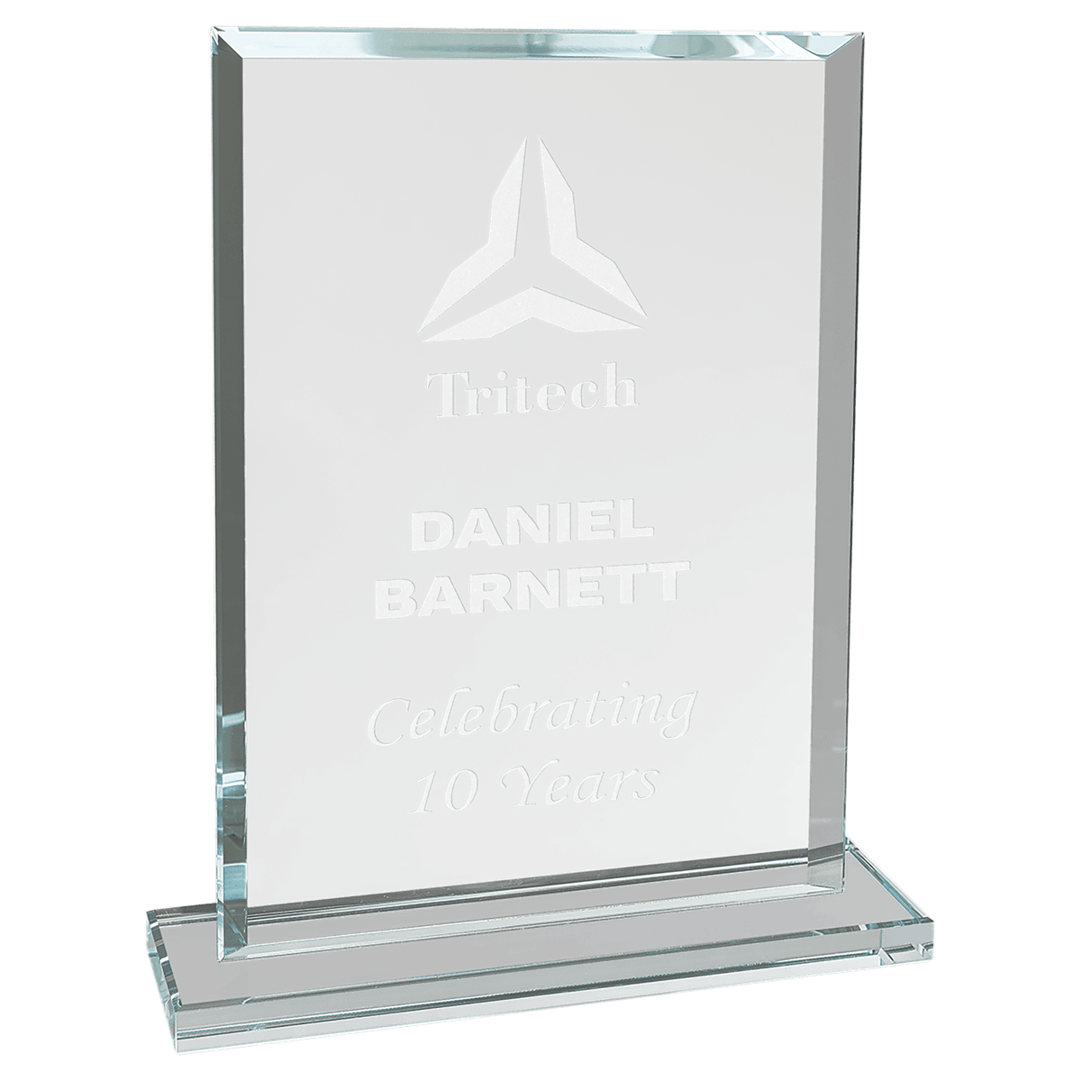 7 3/4" Rectangle Glass Award