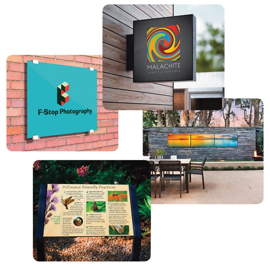 6" x 12" ChromaLuxe Outdoor Aluminum Panel