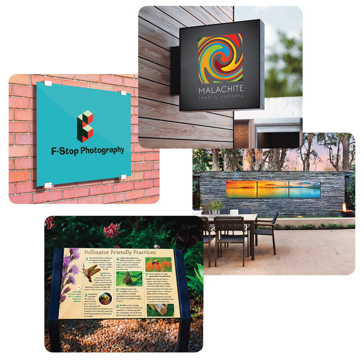 6" x 12" ChromaLuxe Outdoor Aluminum Panel