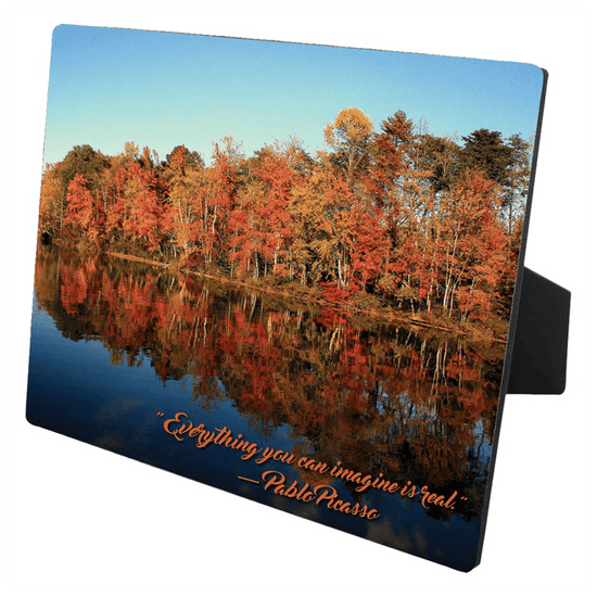 8" X 10" ChromaLuxe Flat Top Photo Panel with Easel