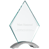 Cosmic Glass Award with Silver Base — Shape and Size