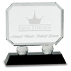 6" Rectangle Crystal on Pedestal Base