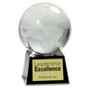 5 1/2" Crystal Globe on Base