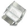 Beveled Optic Crystal Cube — Six Sizes