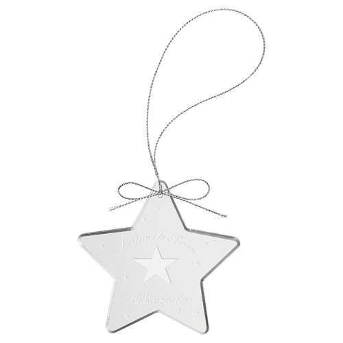 3" Crystal Star Ornament