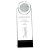 Crystal Golfer Standup with Black Base — Size
