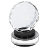 Round Facet Crystal Award – Round Base Options