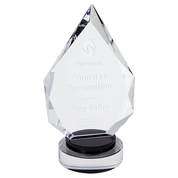 Diamond Crystal Award on Round Base