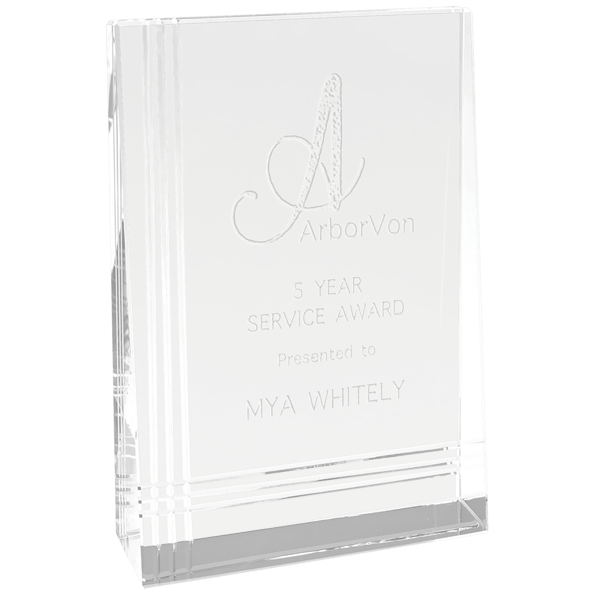 4" x 6" Crystal Wedge