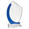 Crystal Slant Oval on Clear Base