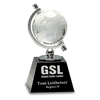 6" Crystal Spinning Globe on Base