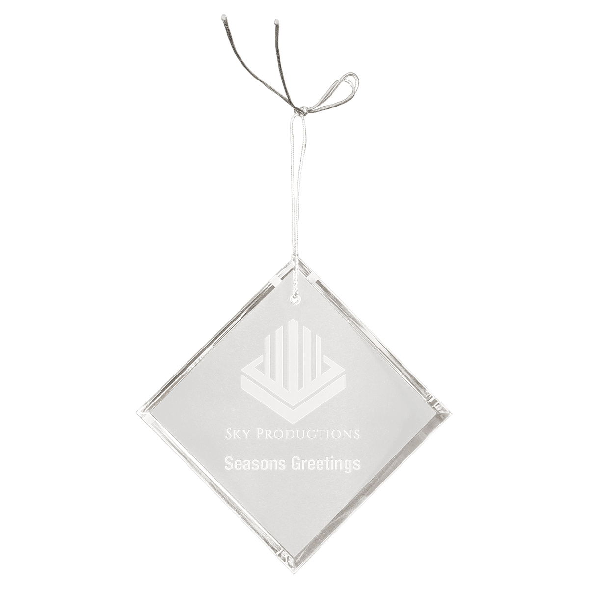 3" Crystal Diamond Ornament