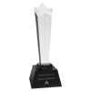 9" Crystal Rising Star with Base