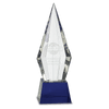 11" Obelisk Facet Crystal on Pedestal Base