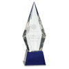 9 1/2" Obelisk Facet Crystal on Pedestal Base