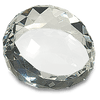 Clear Round Crystal Facet Paperweight