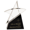 Crystal Outline Star on Black Base