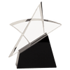 Crystal Outline Star on Black Base