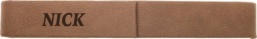 6 1/2" x 1" Laserable Leatherette Single Pen Case