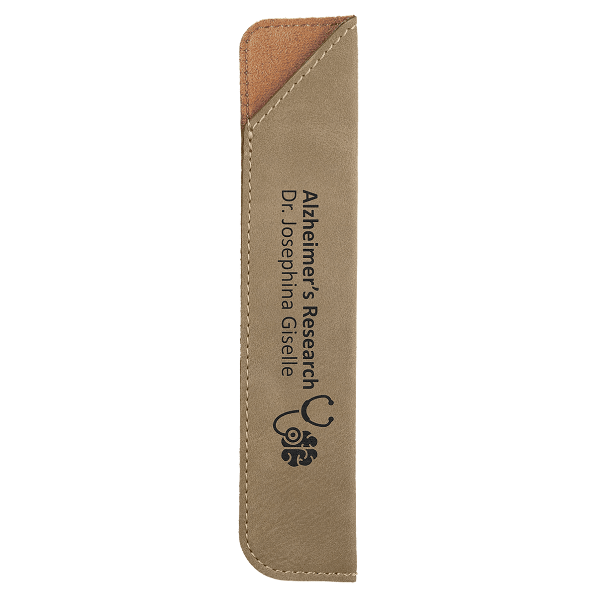 6 1/4" Laserable Leatherette Pen Sleeve