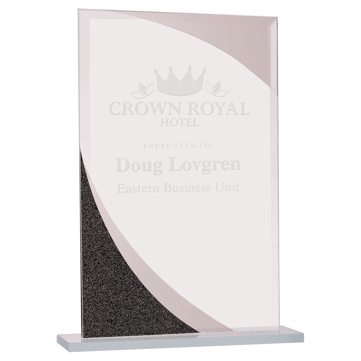 Designer Glass Award — Shape and Size · Rectangle · 8″ · DGS22