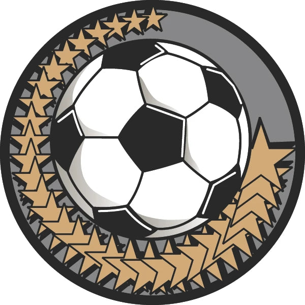 Soccer Diamond Foil Label