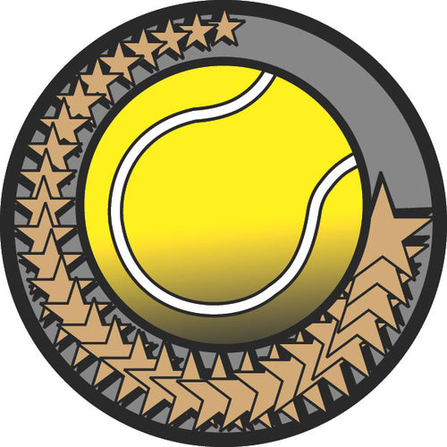 Tennis Diamond Foil Label