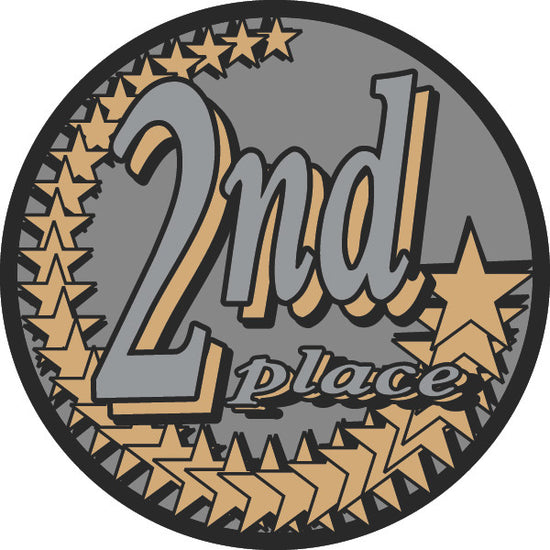 2nd Place Diamond Foil Label